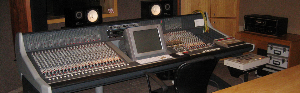Propast Recording Studio B control room